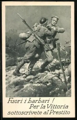 AK Fuori i barbari!, Per la Vittoria sottoscrivete al Prestito, Prestito Nazionale, Rendita Consolidata, 5% netto