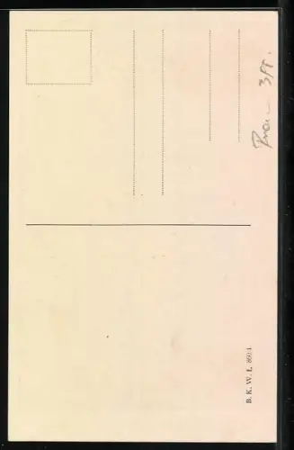 Künstler-AK Hans Zatzka: Ein Brieflein an ihn, Amor