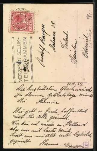 Künstler-AK Alwin Freund: Schüchterne Dame vor ihrem Liebsten