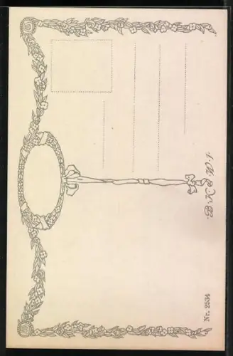 Künstler-AK Josef Straka: Nackte Frau am Ufer mit Wasserrosen