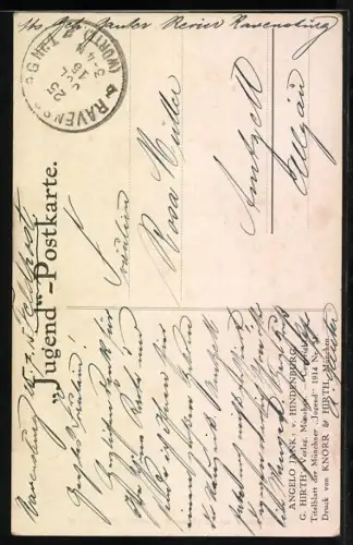 Künstler-AK Angelo Jank: Generalfeldmarschall von Hindenburg
