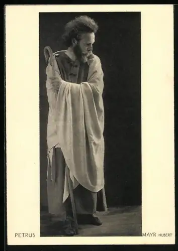 AK Jubiläums-Passionsspiele Oberammergau 1934, Petrus - Hubert Mayr