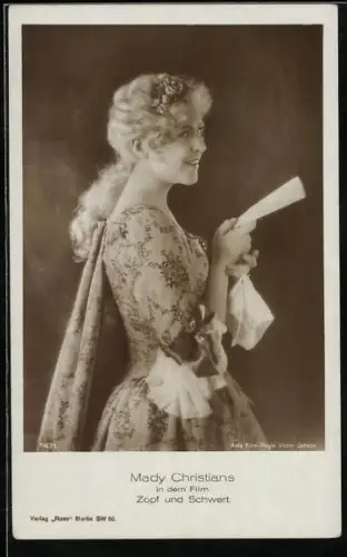AK Filmszene, Mady Christians, Zopf und Schwert