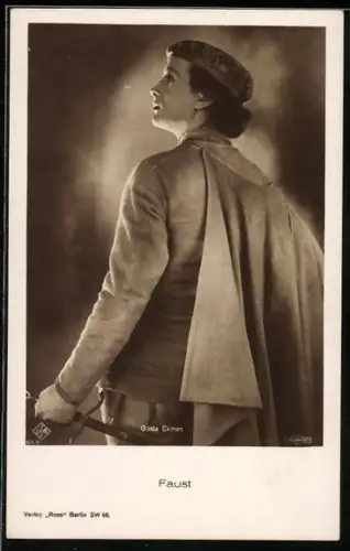 AK Schauspieler Gösta Ekmann in einer Filmszene aus Faust