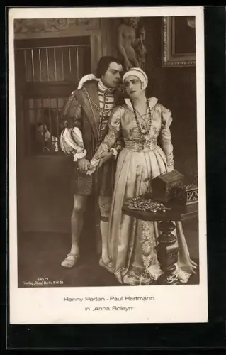 AK Anna Boleyn, Filmszene mit Henny Porten und Paul Hartmann