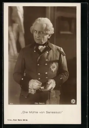 AK Filmszene, Otto Gebühr, Die Mühle Sanssouci
