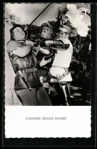 AK Schauspieler Roger Moore in Ivanhoe