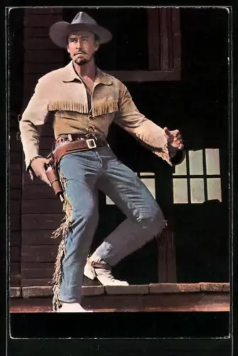 AK Buffalo Bill mit der Hand am Colt, Das war Buffalo Bill