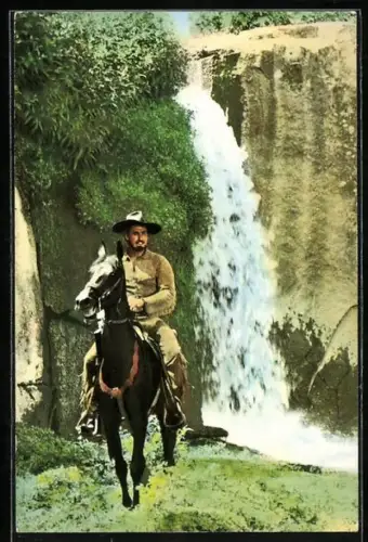 AK Buffalo Bill auf seinem Pferd aus dem Film Buffalo Bill