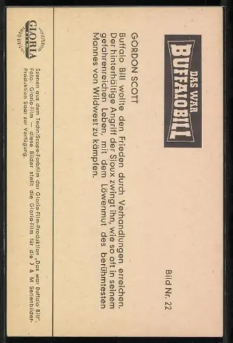 AK Karl May, Das war Buffalo Bill, Gordon Scott