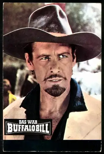 AK Filmszene aus Buffalo Bill. Portrait von Buffalo Bill