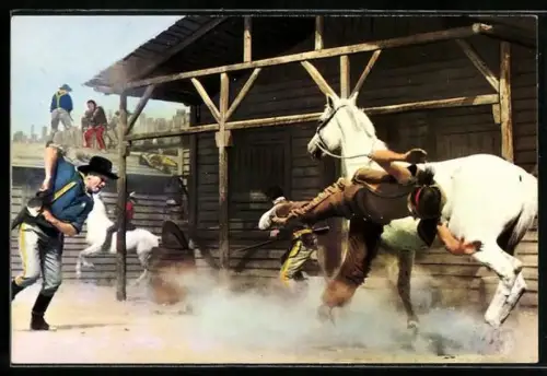 AK Die Soldaten um Buffalo Bill verteidigen das Fort