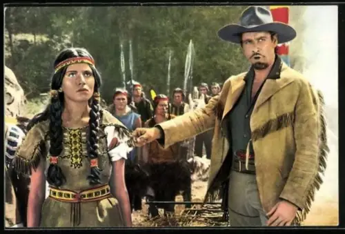 AK Buffalo Bill mit geretteter Häuptlingstochter, Das war Buffalo Bill