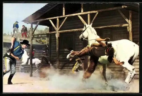 AK Die Soldaten um Buffalo Bill verteidigen das Fort