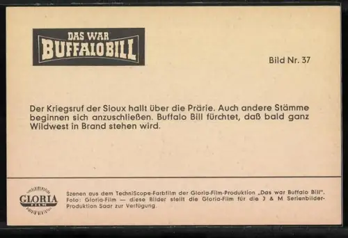 AK Filmszene aus Buffalo Bill, die Rothäute reiten über die Prärie