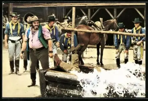 AK Filmszene aus dem Film Das war Buffalo Bill-Bild Nr. 25