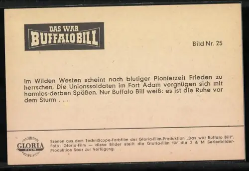 AK Filmszene aus dem Film Das war Buffalo Bill-Bild Nr. 25