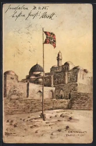 Künstler-AK Jerusalem, Coenaculum Dormition