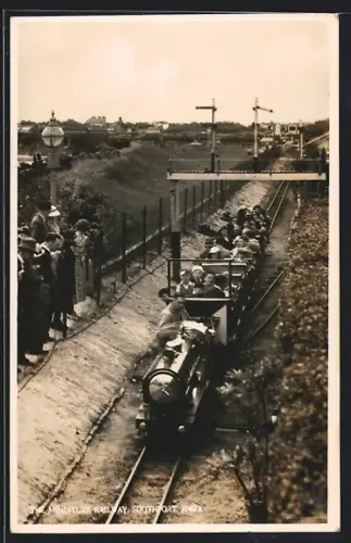 AK Southport, The Miniature Railway, Kleinbahn