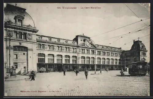 AK Toulouse, La Gare Malabiau, Bahnhof
