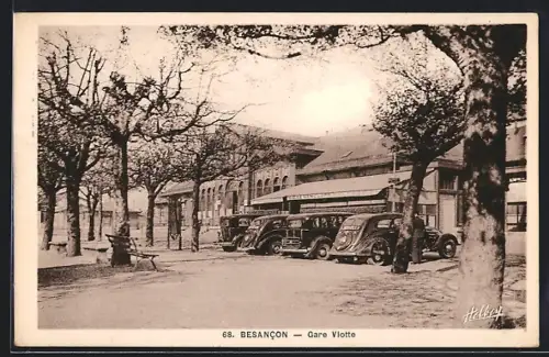 AK Besancon, Gare Vlotte, Bahnhof