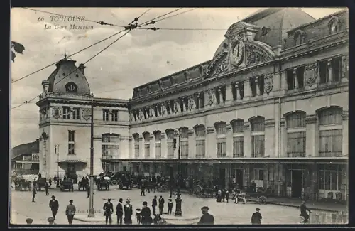 AK Toulouse, La Gare Matabiau, Bahnhof