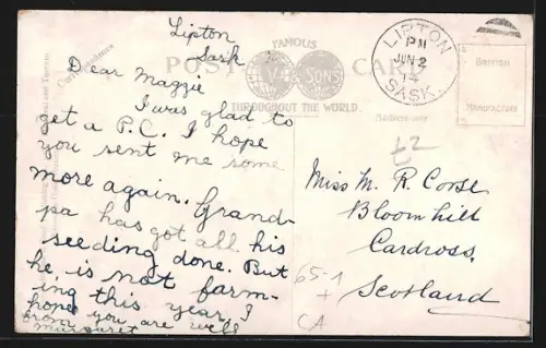 AK Saskatoon /Sask., Bahnhof aus der Vogelschau