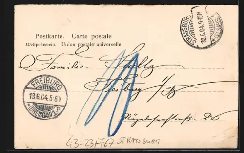 AK Strassburg, Elsässisches Theater Adolph Horsch, Stadttypen, Herr Maire, Ferdinand, Mehlbruej und Florenz