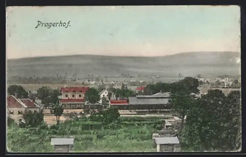 AK Pragerhof, Blick zum Bahnhof