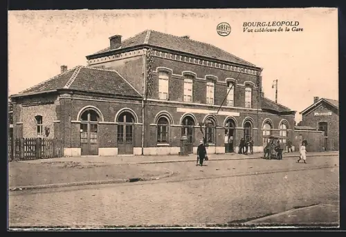AK Bourg-Leopold, Vue extérieure de la Gare