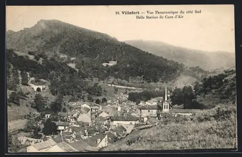 AK Villefort, Vue Panoramique du cotè Sud