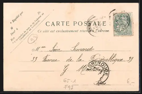 AK Le Bourget, La Gare, Bahnhof