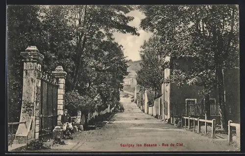AK Savigny les Beaunes, Rue du Ciel