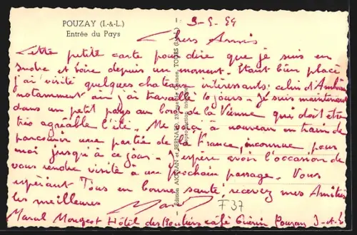 AK Pouzay /I.-&-L., Entrée du Pays