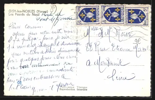 AK Gisy-les-Nobles, Les Fossé du Nord