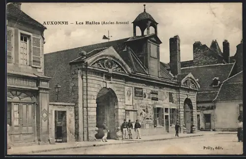 AK Auxonne, Les Halles, Ancien Arsenal et école d`artillerie sous Napoléon