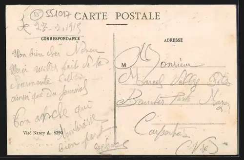 AK Bouconville, Entrèe du Pays et l`Ètang