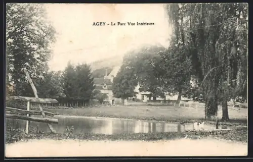 AK Agey, Le Parc Vue Intérieure