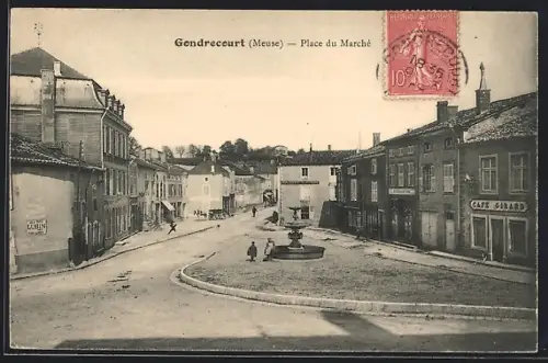 AK Gondrecourt, Place du Marché