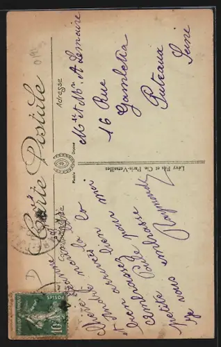 AK Auxerre, La Rue de Paris, Strassenpartie