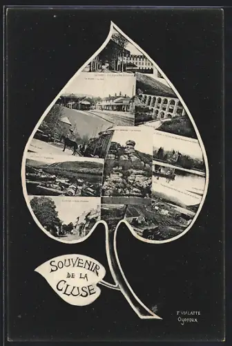 AK Oyonnax, La Cluse, Route d`Oyonnax, La Gare, Vue generale