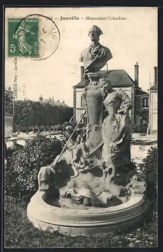 AK Janville, Monument Colardeau