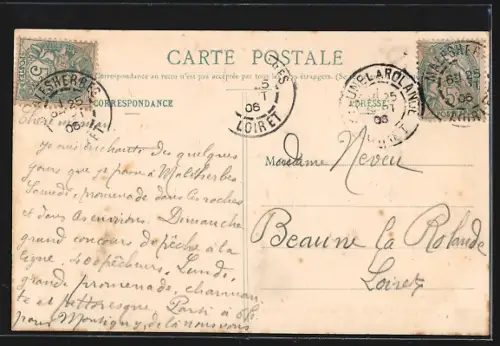 AK Montigny-sur-Loing, Le Pont et le Barrage