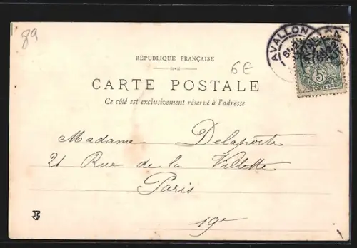 AK Avallon, Le Chateau Champien, Chateaux de l`Avallonais