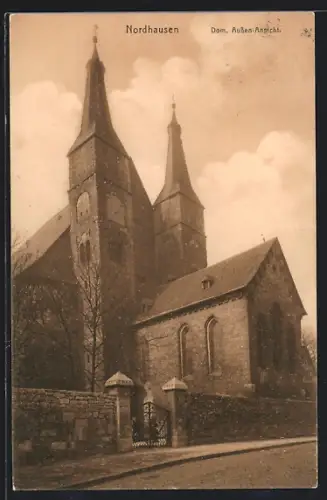 AK Nordhausen, Aussenansicht vom Dom