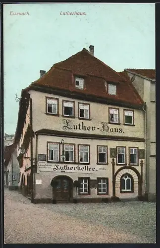 AK Eisenach, Sonniger Blick auf das Luther-Haus