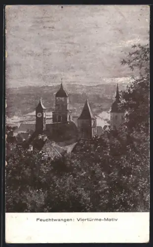 AK Feuchtwangen, Viertürme-Motiv