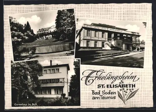 AK Bad Soden a. Ts., Hotel & Erholungsheim St. Elisabeth