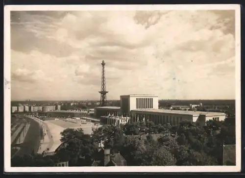 AK Berlin-Charlottenburg, Ausstellungsgelände am Funkturm, Panorama