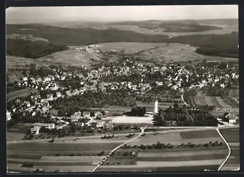 AK Pfalzgrafenweiler / Schwarzwald, Ansicht vom Höhenluftkurort aus der Vogelschau